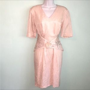 Vintage 80’s Stephen Cole Silk Sheath Dress Size 6